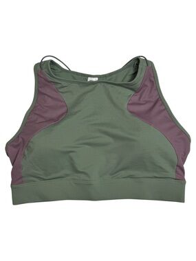 {Fabletics} "Bungee High Impact Sports Bra" Green Purple WAT29